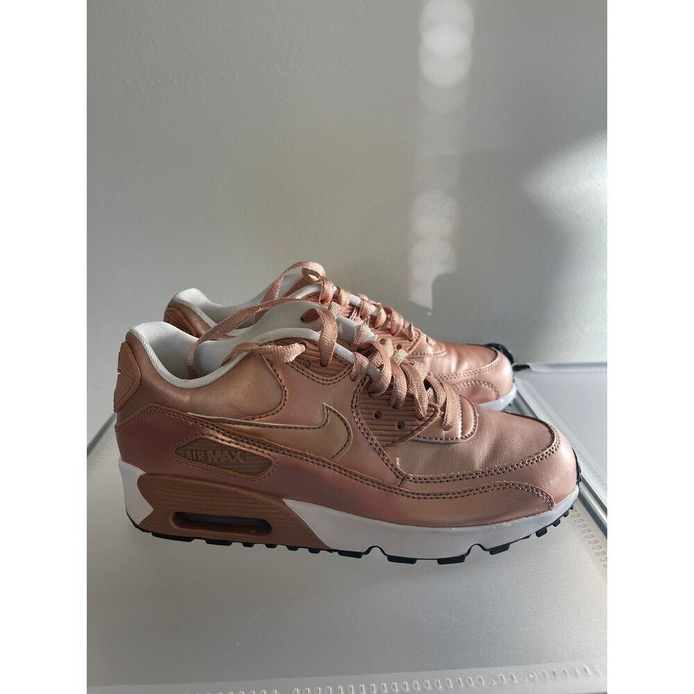 Nike rose gold sneakers